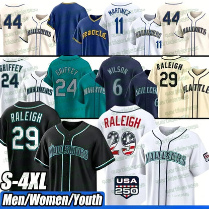 Cal Raleigh Mariners Randy Arozarena 2026 USA 250 Fourth OF July Steelheads Jers - SitterJersey.com