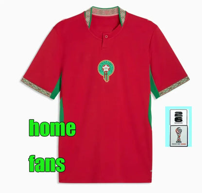 2026 Morocco soccer jerseys 26/27 home Maillot foot ZIYECH BELHANDA Camiseta de  - SitterJersey.com