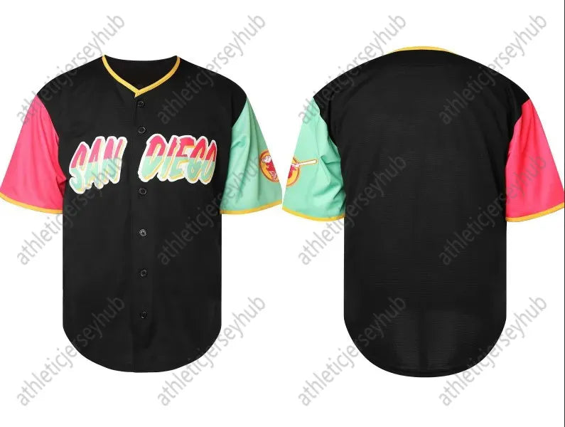 Vintage Sports Baseball Jersey Shirt - Polyester 100%, V-Neck, Embroidered Numbe - SitterJersey.com