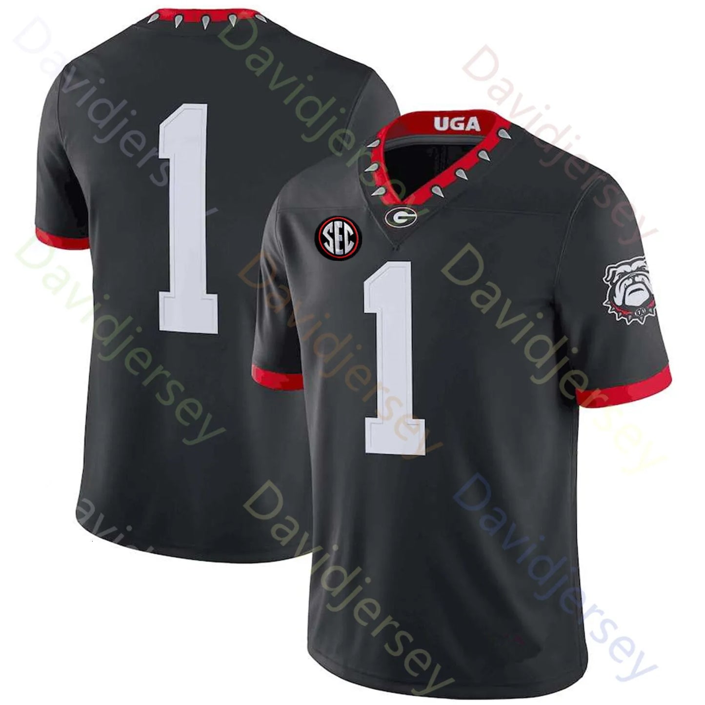 Georgia Bulldog Football Jersey College Gunner Stockton Zachariah Branch Kaiden  - SitterJersey.com