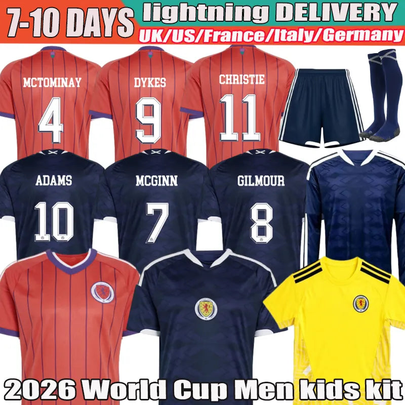 Scotland 2026 World Cup football shirt ROBERTSON ADAMS Soccer Jerseys DYKES McTo - SitterJersey.com