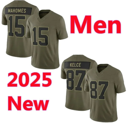 15 Patrick Mahomes Travis Kelce Isaih Pacheco Football Jersey Xavier Worthy Chri - SitterJersey.com