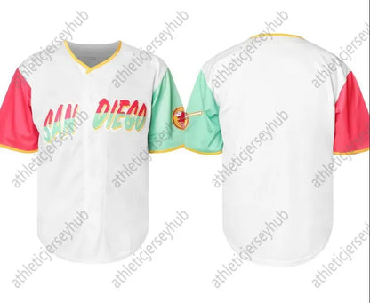 Vintage Sports Baseball Jersey Shirt - Polyester 100%, V-Neck, Embroidered Numbe - SitterJersey.com