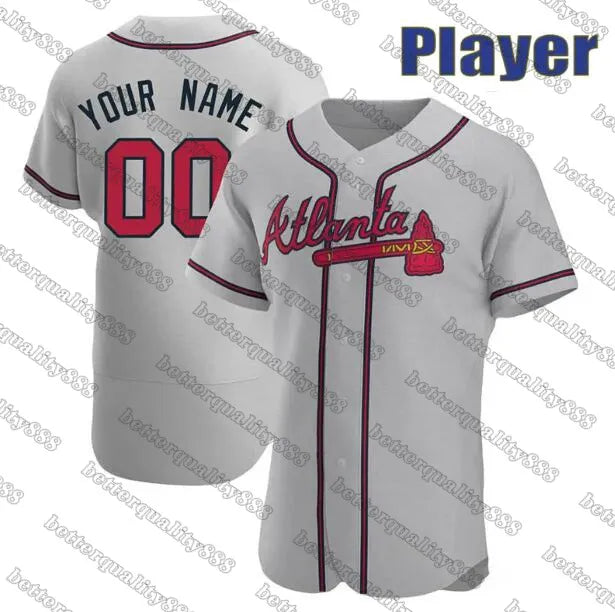 All-Star USA250 250th Ronald Acuna Jr. Braves Baseball Jersey 1 Ozzie Albies Spe - SitterJersey.com