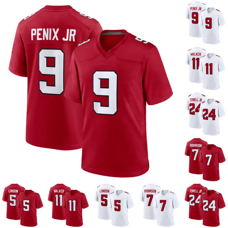 2026 New AtlantaS City Falconss jersey Michael Penix Jr Bijan Robinson Falcon je - SitterJersey.com