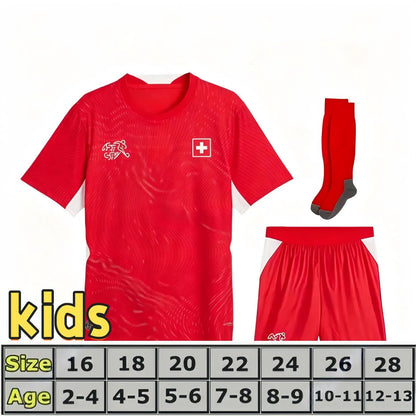 Switzerland National Team World Cup Soccer Jerseys ELVEDI AKANJI ZAKARIA SOW RIE - SitterJersey.com
