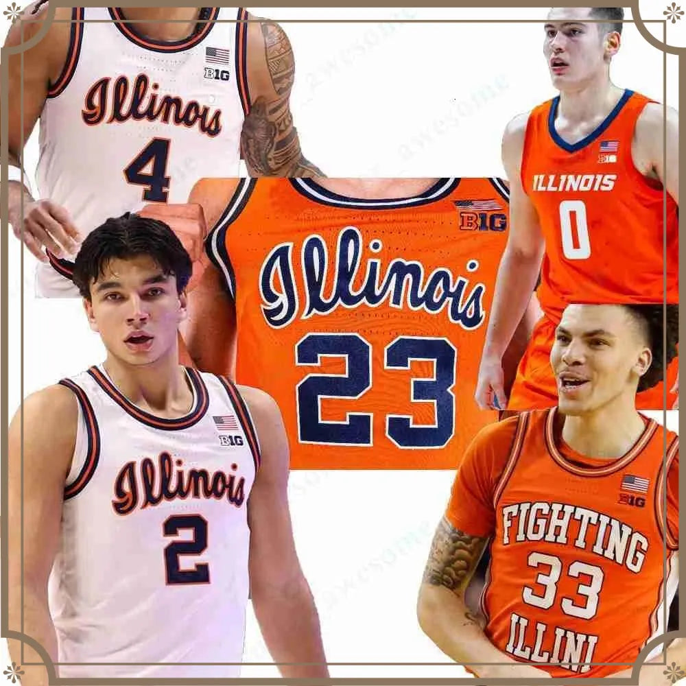 2 Andrej Stojakovic Illinois Fighting Illini Basketball Jersey Tomislav Ivisic K - SitterJersey.com