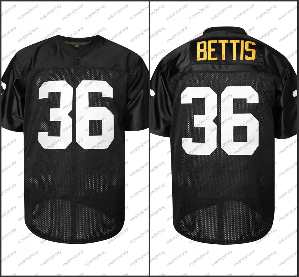 #36 BETTIS Men's Comfy V-Neck Football Jerseys Mesh Embroidery For Training And  - SitterJersey.com