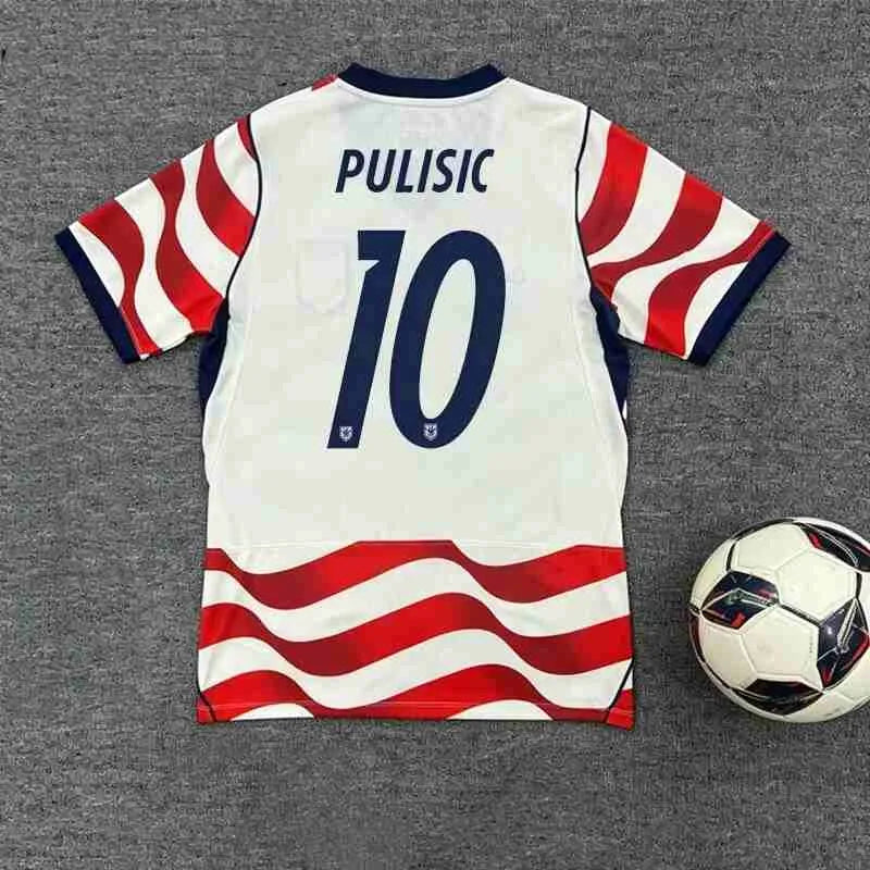 2026 USA HOME World Cup football jersey BEYNA MCKENNIE PULISIC BALOGUN Fans and  - SitterJersey.com