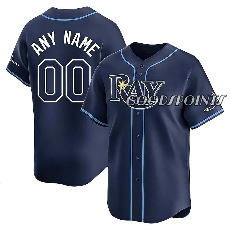 Tampa BayS rays jersey Yandy Diaz Junior Caminero Cedric Mullins Lux Ryan Pepiot - SitterJersey.com