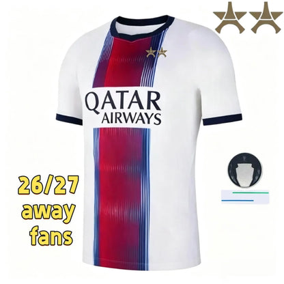 Psge jersey 26 27 DEMBELE HAKIMI BARCOLA NEVES ZAIRE EMERY DONNARUMMA MARQUINHOS - SitterJersey.com