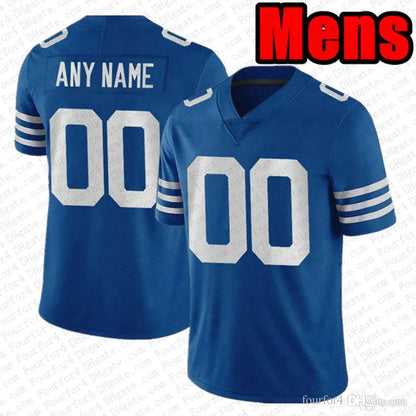 Tyler Warren Daniel Jones Football Jersey Jonathan Taylor Ahmad Sauce Gardner Ri - SitterJersey.com