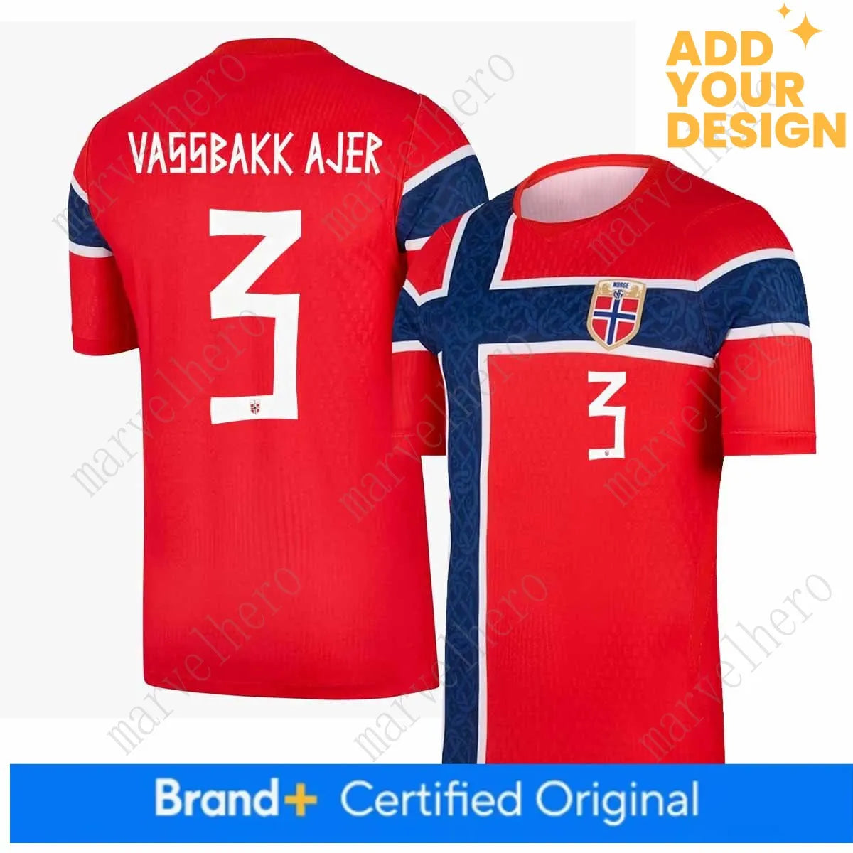 Norway Away Jersey Erling Haaland NO. 9 Martin Odegaard 10 World Cup 2026 Soccer - SitterJersey.com