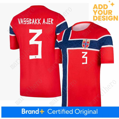 Norway Away Jersey Erling Haaland NO. 9 Martin Odegaard 10 World Cup 2026 Soccer - SitterJersey.com