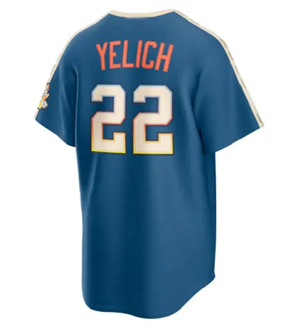 Custom 11 Jackson Chourio Christian 22 Yelich 10 Sal Frelick Jersey Luis Urias C - SitterJersey.com