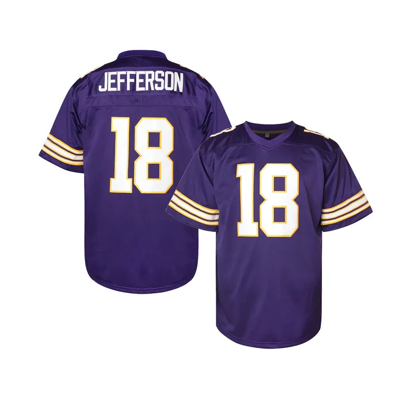 18 Men Comfy V-Neck Football Jerseys Mesh Embroidery For Training And Competitio - SitterJersey.com