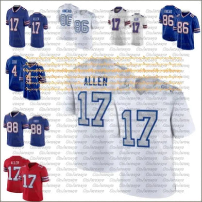 BuffaloS DJ Moore Billsjesrey Josh Allen Matt Milano Football Jersey Cook Dalton - SitterJersey.com