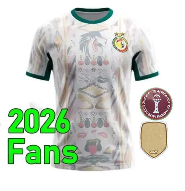 2 Star Senegal Soccer Jerseys 2025 2026 National Team SARR P.M.SARR N.JACKSON DI - SitterJersey.com