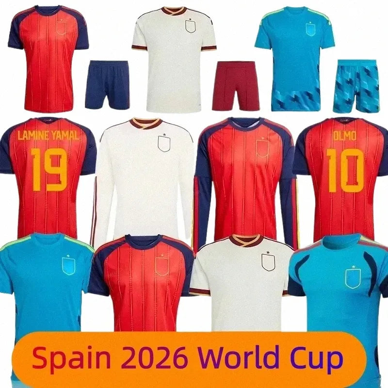 2026 Spain LAMINE YAMAL Soccer Jerseys 2026 Home WILLIAMS JR MORATA FABIAN JOSEL - SitterJersey.com
