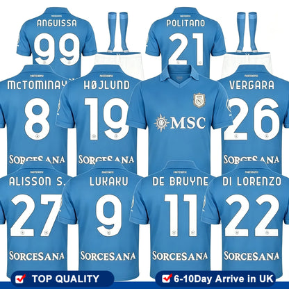 centenary DE BRUYNE SSC napooli 26 27 soccer jerseys LUKAKU Napless KVARATSKHELI - SitterJersey.com