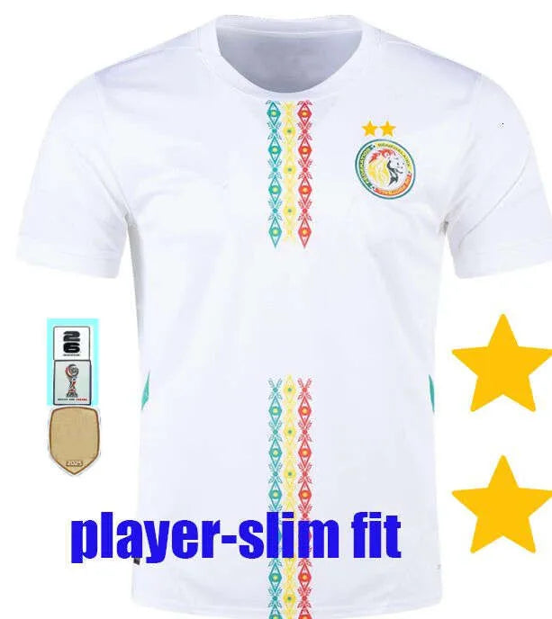 2 Star Senegal Soccer Jerseys 2025 2026 National Team SARR P.M.SARR N.JACKSON DI - SitterJersey.com