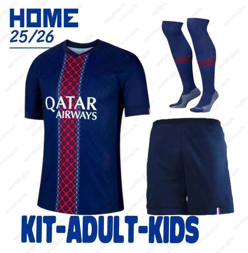 25/26 Season 1:1 Soccer Football Jersey Outdoor Sports Shirt Dembele Doue Kvarat - SitterJersey.com