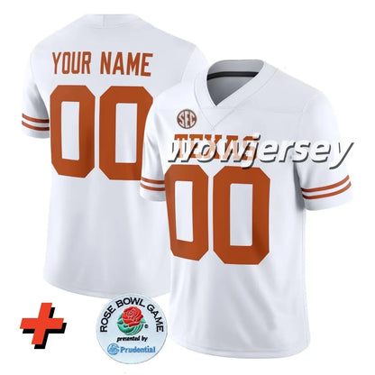 2026 Texas Longhorns Arch Manning Football Jersey Derrek Cooper Ryan Wingo Trevo - SitterJersey.com