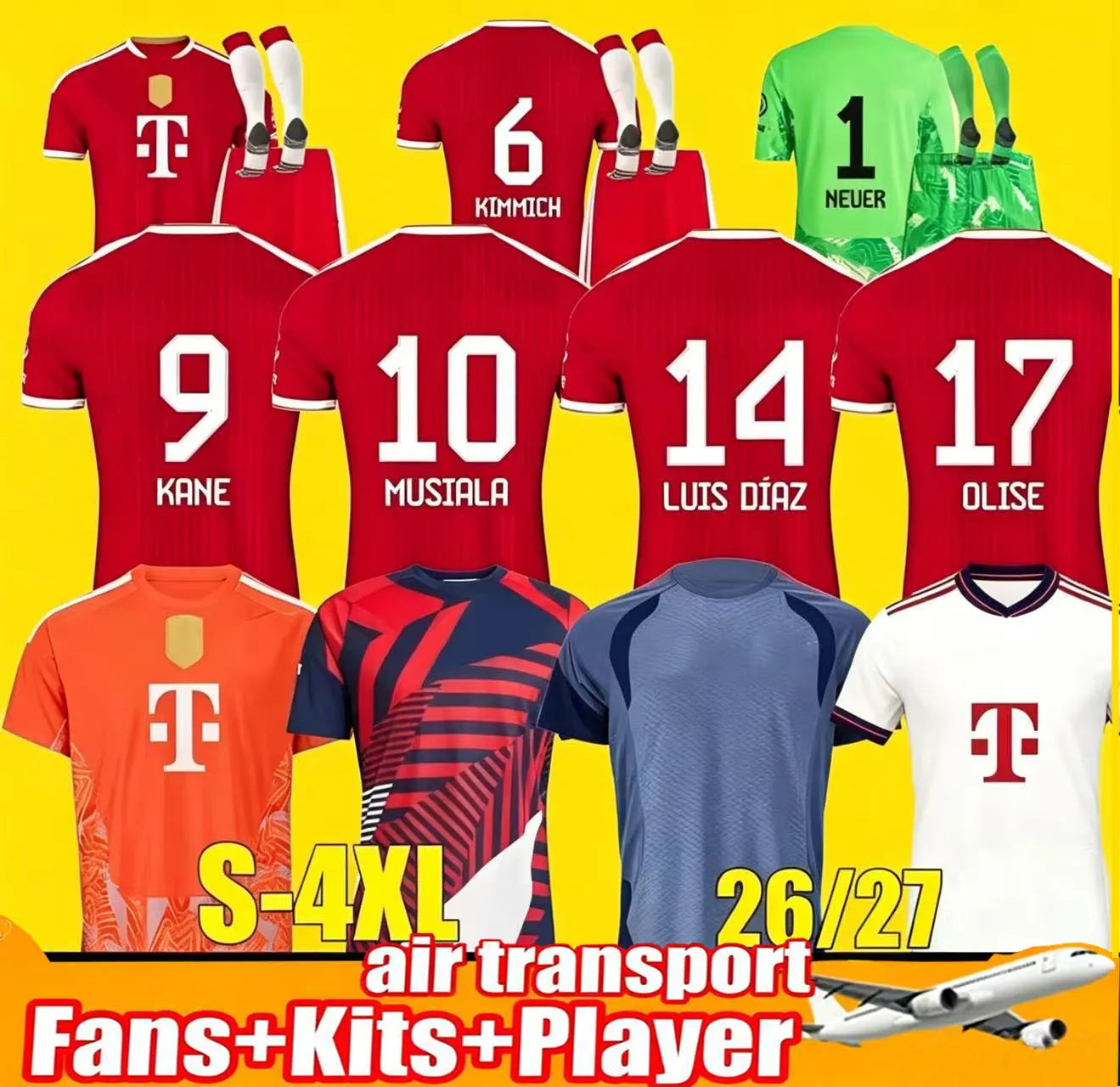 26 27 MUSIALA OLISE KANE LUIS DIAZ soccer jerseys PAVLOVIC SANE football shirt G - SitterJersey.com