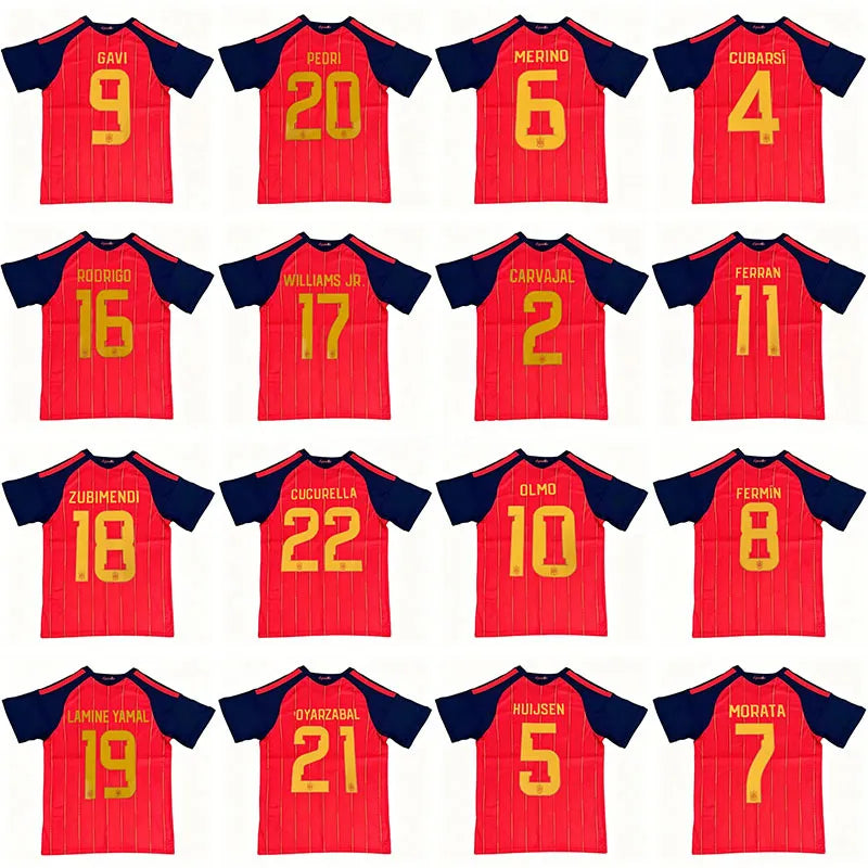 PEDRI 2026 Spain Soccer Jerseys LAMINE YAMALEspana Camiseta de futbol CUCURELLA  - SitterJersey.com