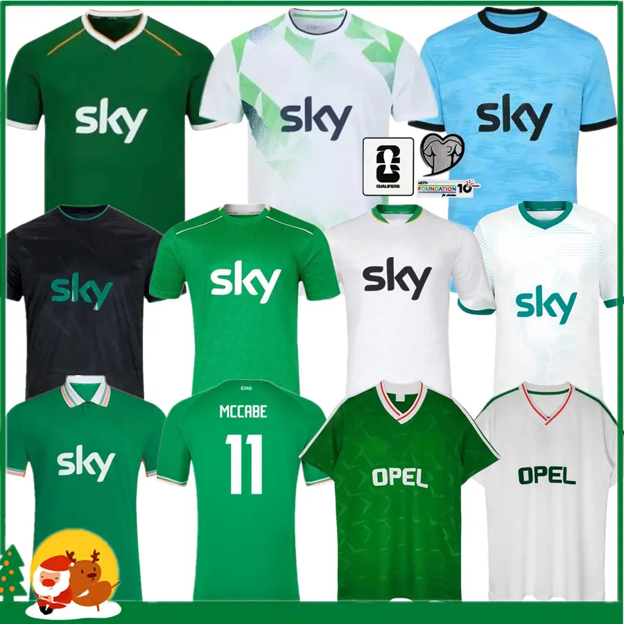 Ireland Soccer Jerseys Kit DOHERTY DUFFY St.Patrick's Day 2025 2026 Home Green W - SitterJersey.com