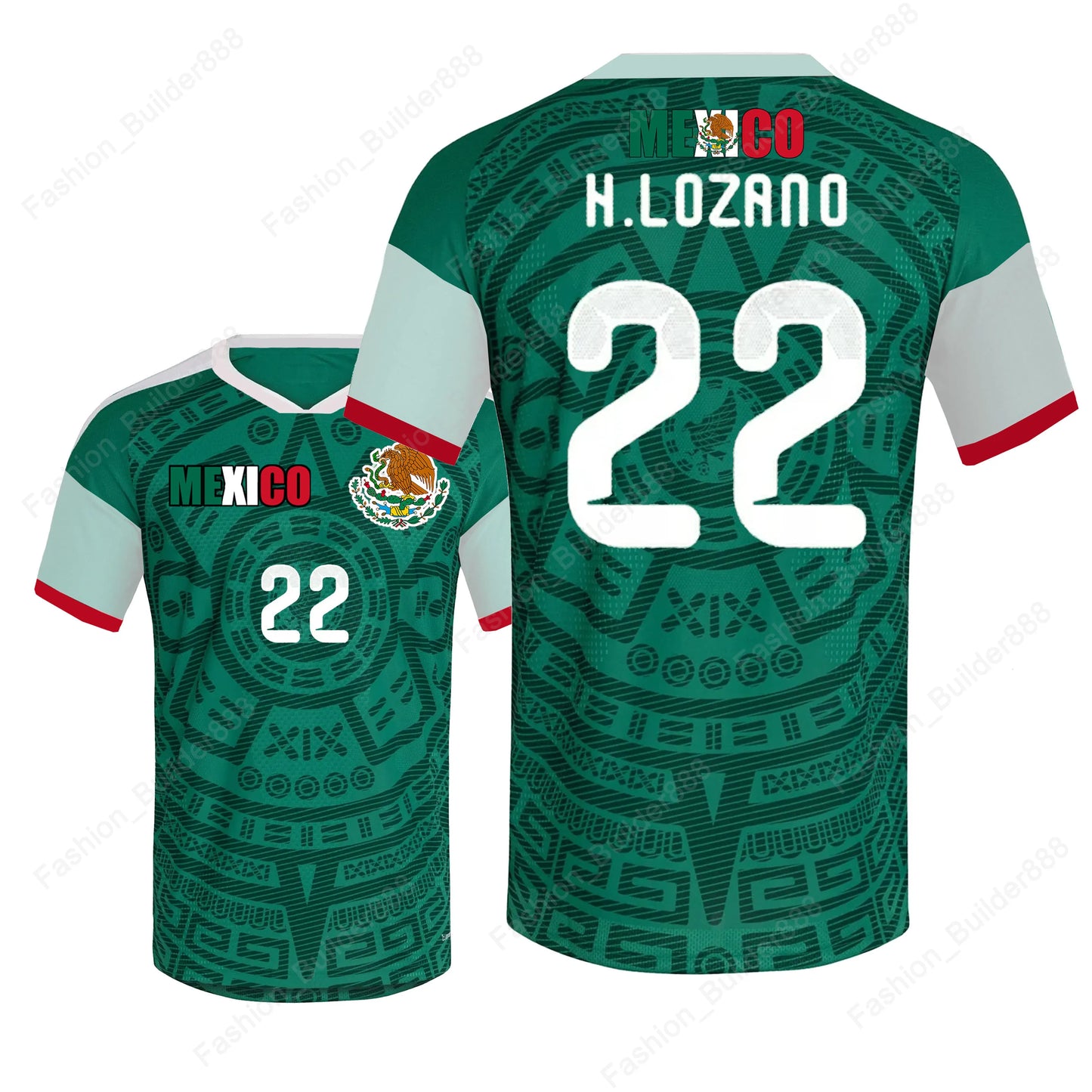 Mexico Jersey Hirving Lozano NO 22 World Cup 2026 Mexican National Team Sports T - SitterJersey.com