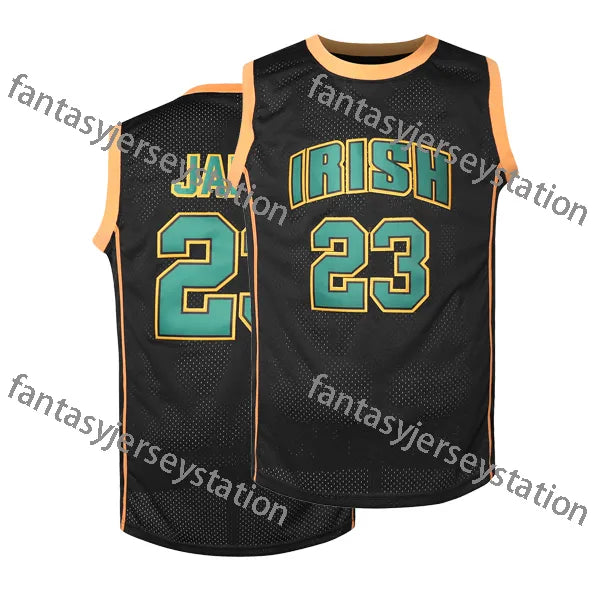 Men's Red Basketball Jerseys Chicagoes 23 Black Hip Hop Fashion Embroidered Stit - SitterJersey.com