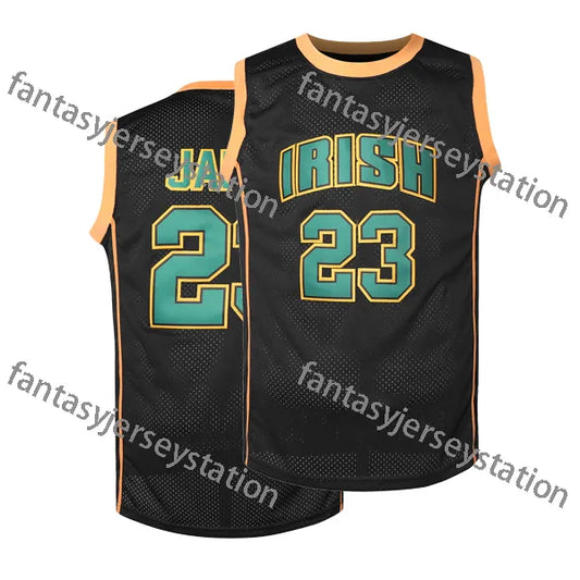 Men's Red Basketball Jerseys Chicagoes 23 Black Hip Hop Fashion Embroidered Stit - SitterJersey.com