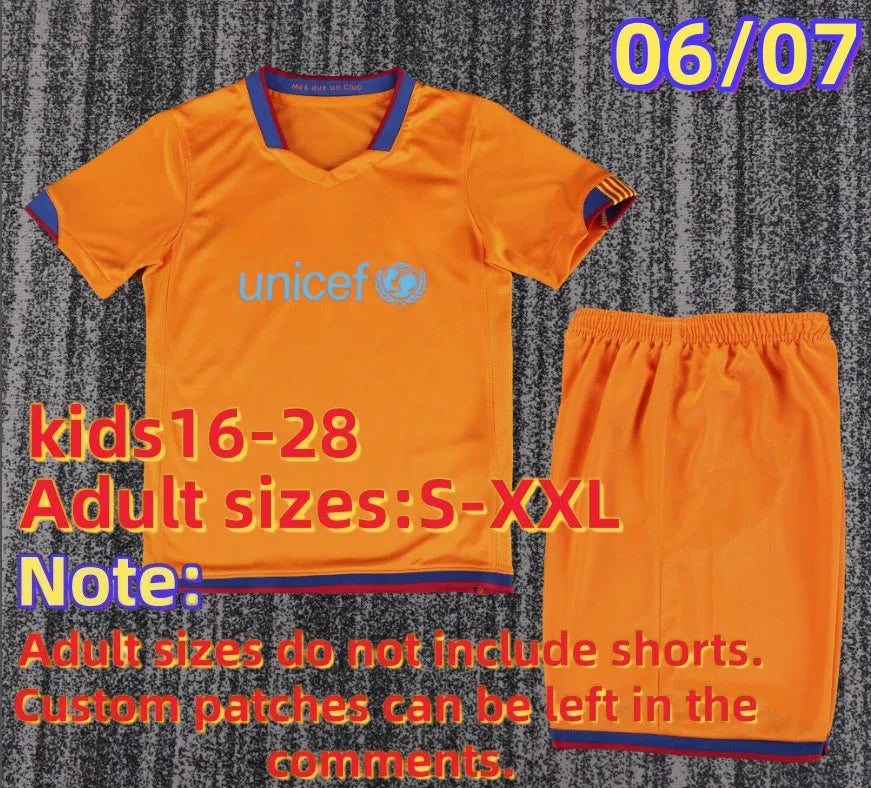 retro Barcelona jersey kids 92 95 98 99 03 04 15 16 17 RONALDINHO RIVALDO maillo - SitterJersey.com