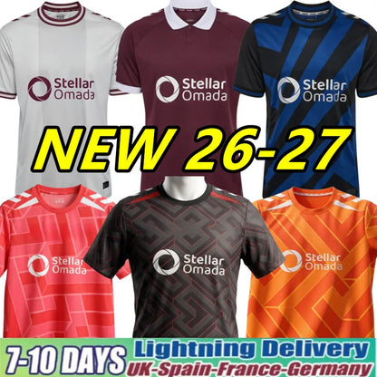 26 27 Heart of Midlothian Soccer Jerseys Hearts Home Fans BOYCE SHANKLAND DEVLIN - SitterJersey.com