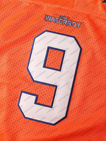 Youth/Kids #9 BOUCHER Orange Loose Breathable American Football Jerseys Embroide - SitterJersey.com