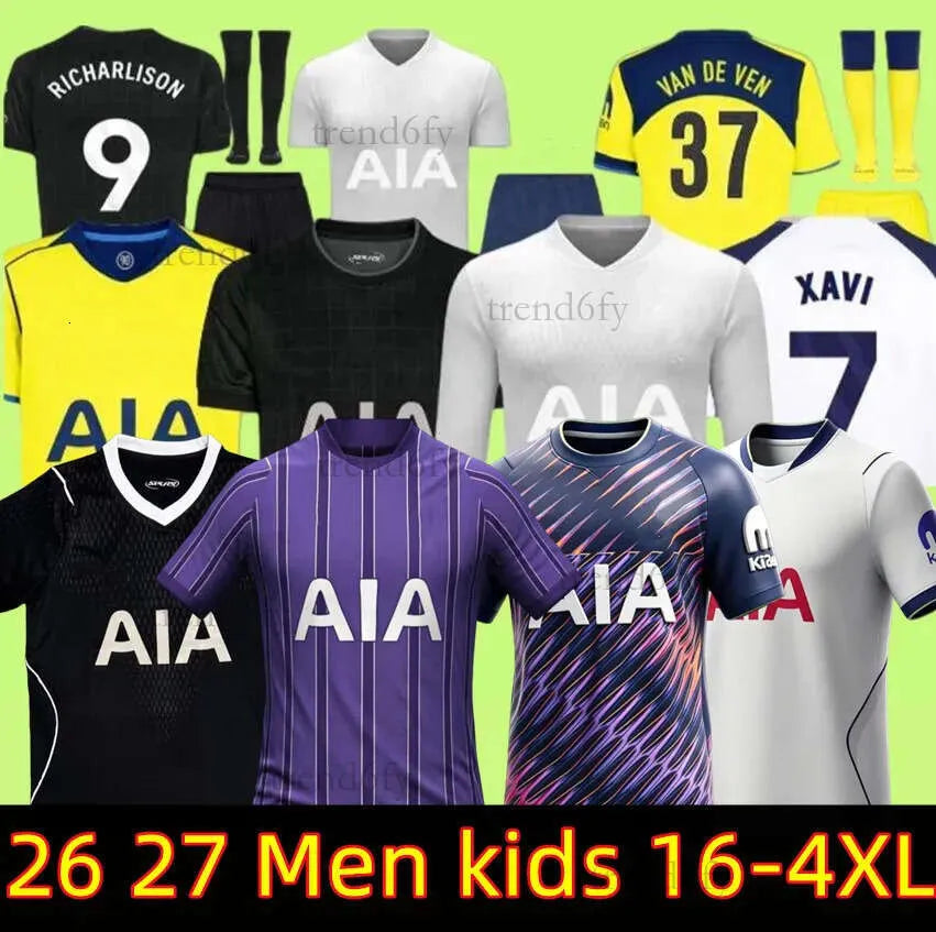 26 27 tottenham soccer jerseys MADDISON home SON MADDISON VICARIO KUDUS VAN DE V - SitterJersey.com