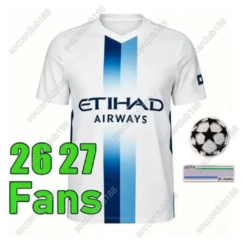 25 26 27 HAALAND MAN CITY soccer jerseys FODEN MARMOUSH DOKU MARMOUSH KOVACIC GV - SitterJersey.com