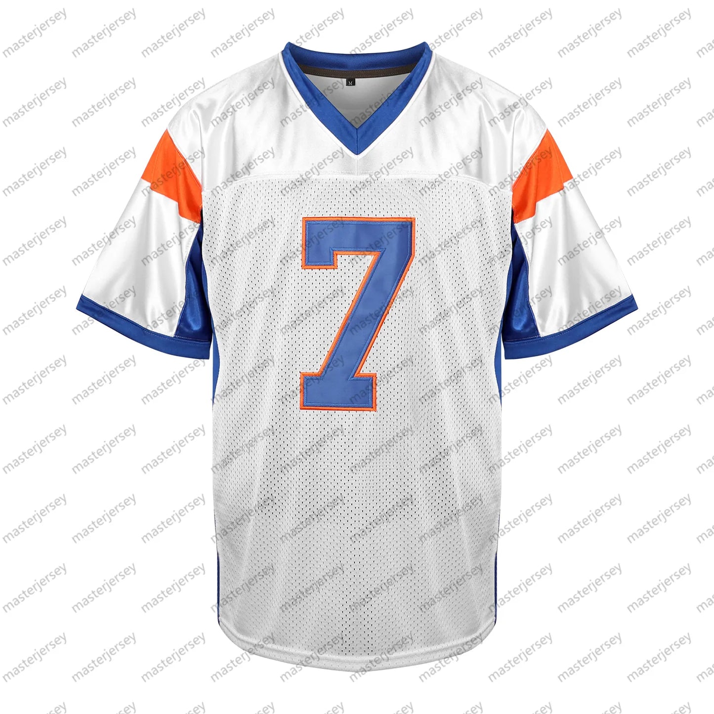 #7 MORAN Comfy V-Neck Football Jerseys Men Mesh Embroidery for Training and Comp - SitterJersey.com