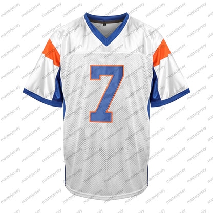 #7 MORAN Comfy V-Neck Football Jerseys Men Mesh Embroidery for Training and Comp - SitterJersey.com