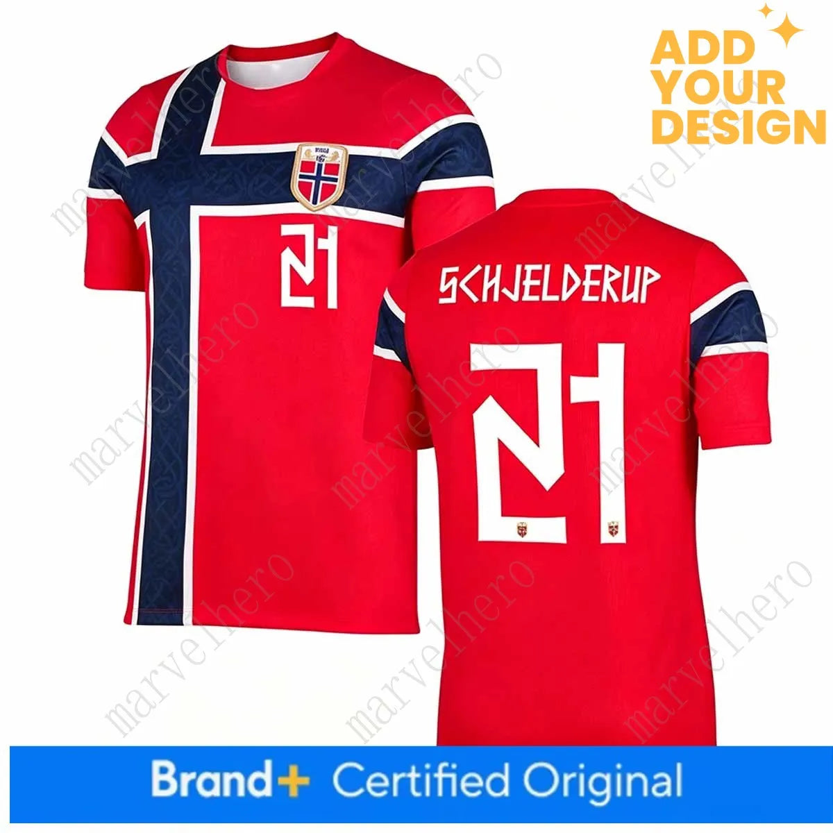 Norway Away Jersey Erling Haaland NO. 9 Martin Odegaard 10 World Cup 2026 Soccer - SitterJersey.com