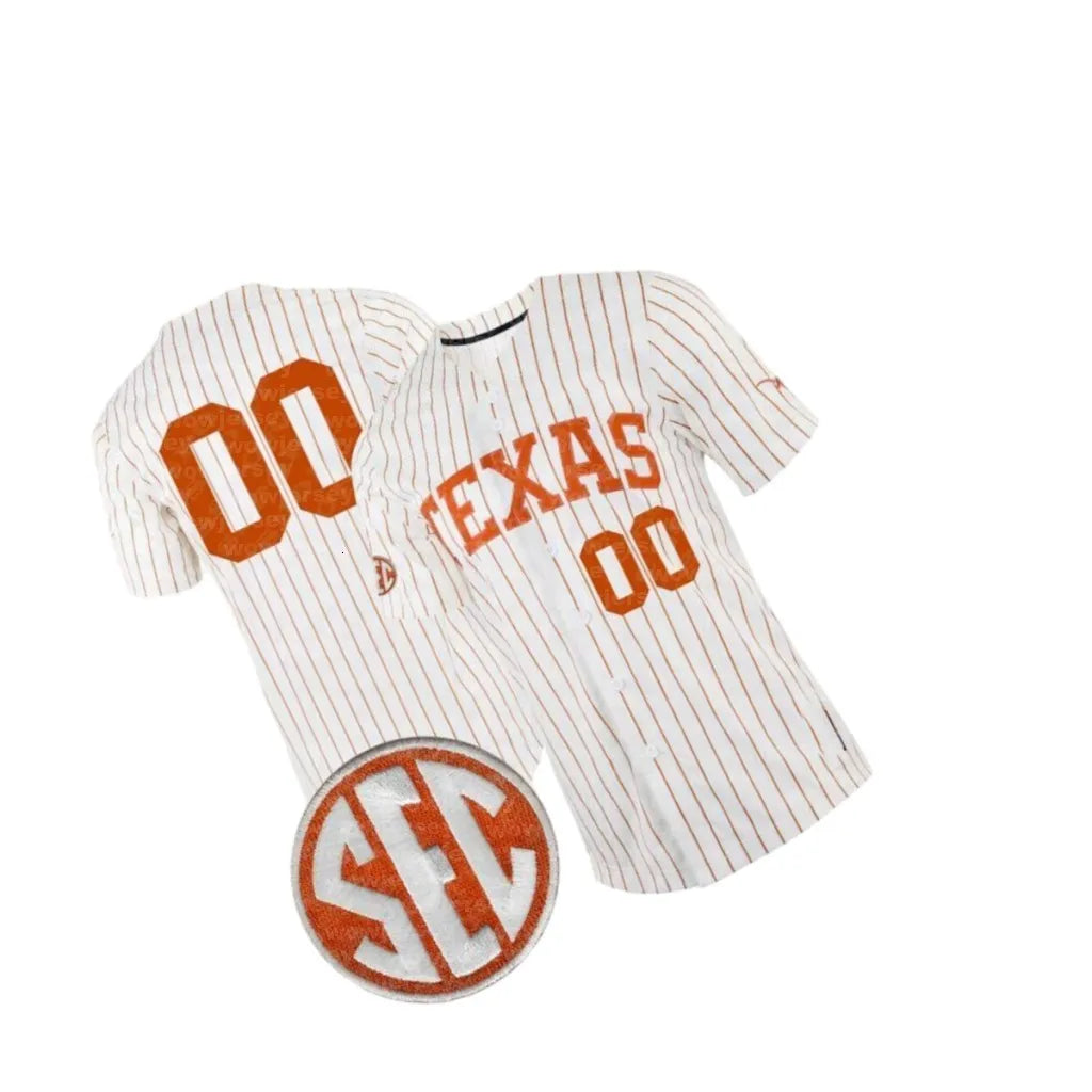 Texas Longhorns Baseball Jerseys Luke Harrison Cal Higgins Max Grubbs Connor McC - SitterJersey.com