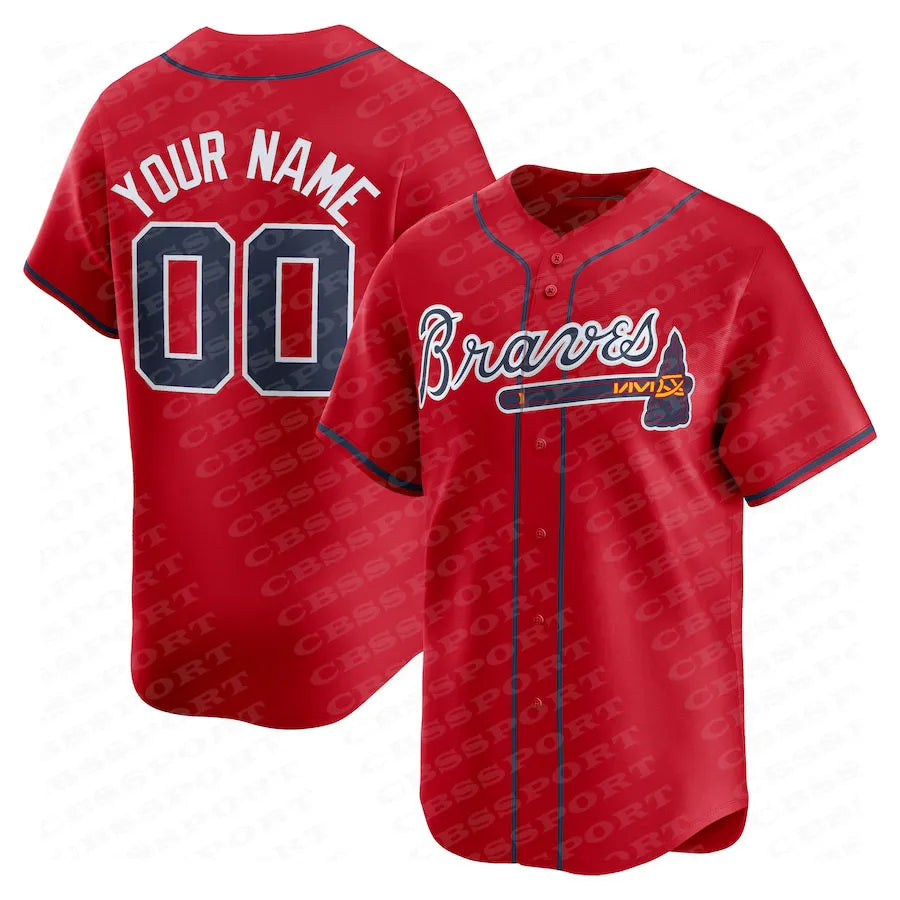AtlantaBraves USA 250 Fourth of July Stadium Jersey Ronald Acuna Jr. Austin Rile - SitterJersey.com