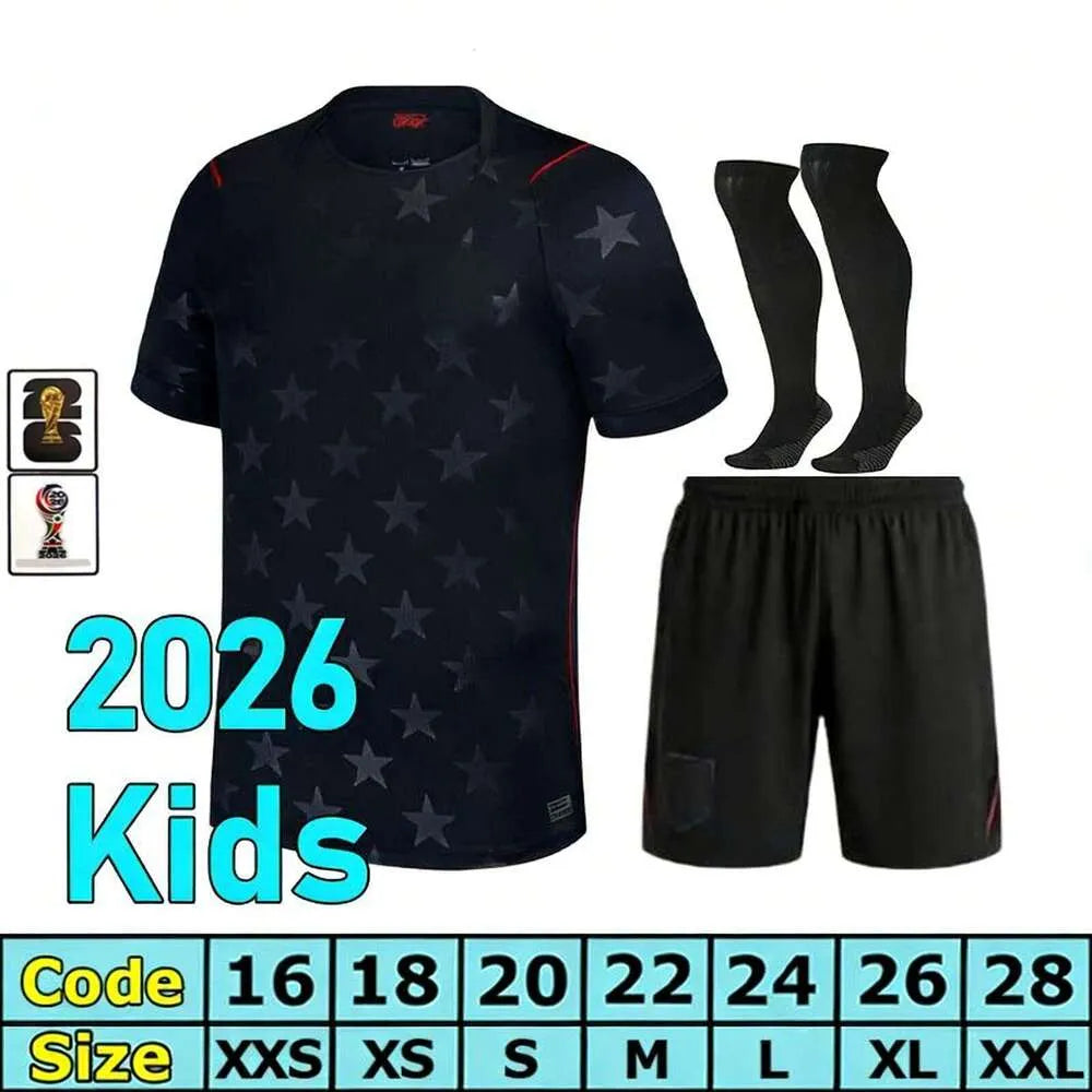 Usa Soccerjersey 2026 World Cup PULISIC BALOGUN Football Jersey AARONSON WRIGHT  - SitterJersey.com