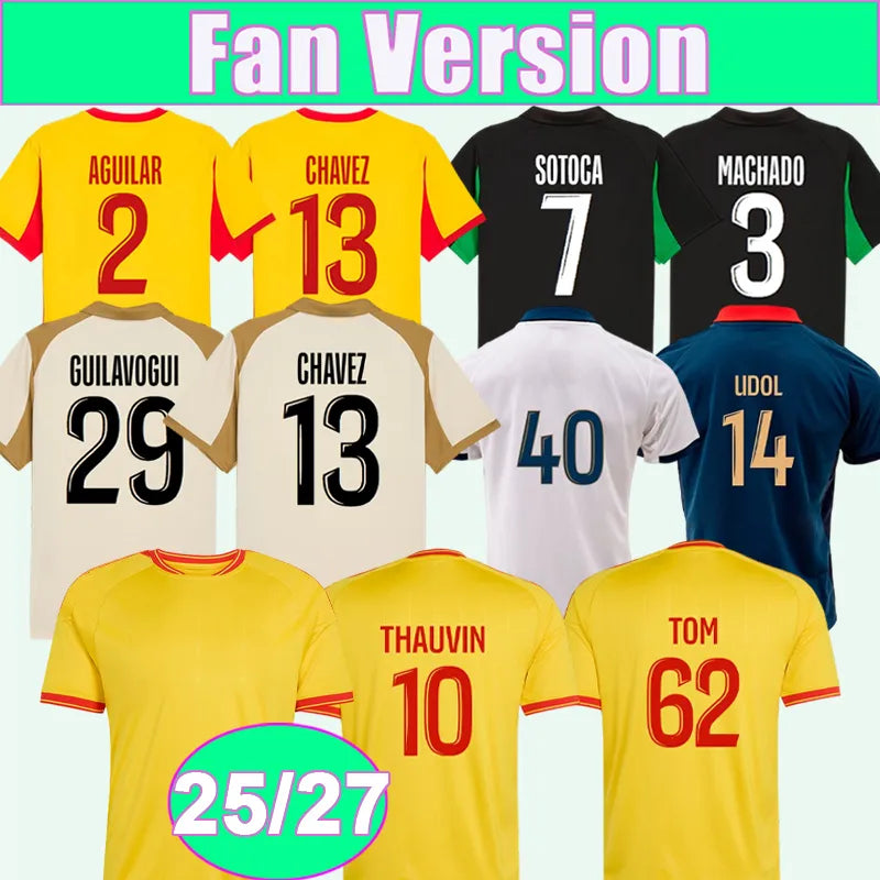 RC Lens 26 27 soccer jersey 2026 2027 SOTOCA SANGARE THAUVIN GUILAVOGUI jerseys  - SitterJersey.com