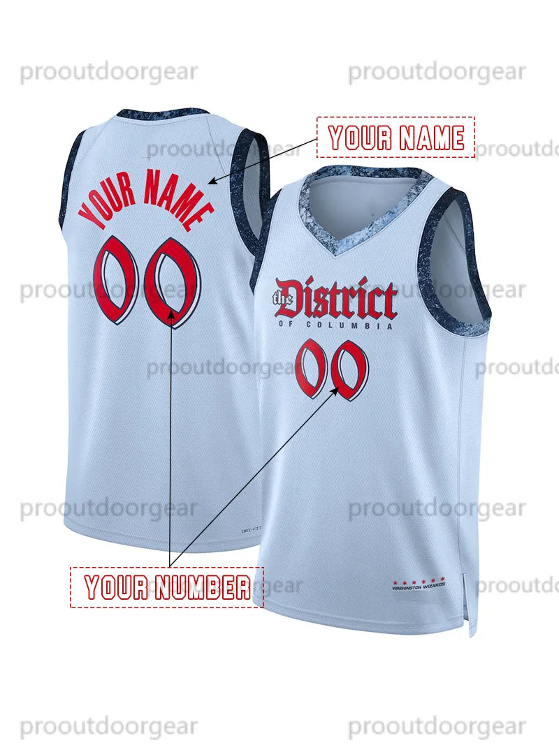 2025 Basketball Jersey 13 Poole Carrington Coulibaly Kispert Brogdon Bey Custom  - SitterJersey.com