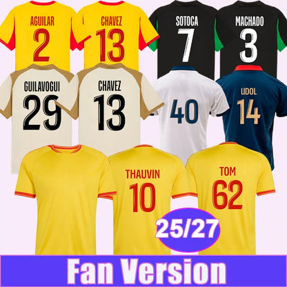 RC Lens 26 27 soccer jersey 2026 2027 SOTOCA SANGARE THAUVIN GUILAVOGUI jerseys  - SitterJersey.com