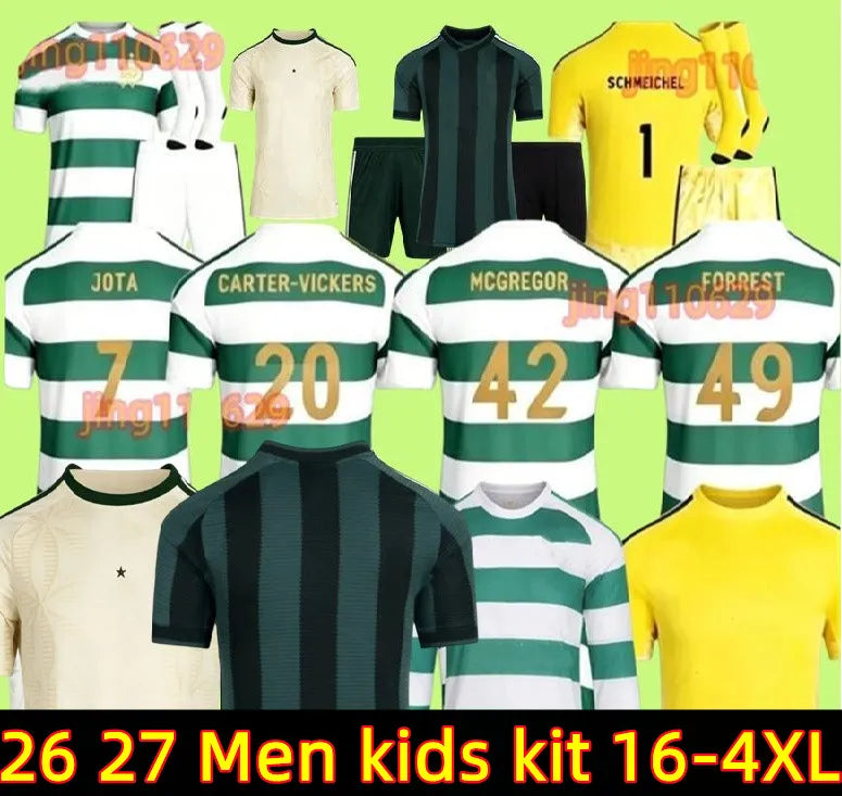 Celts 26 27 Soccer Jerseys Home away CelticFC1994 Retro 2026 KYOGO EDOUARD McCAR - SitterJersey.com