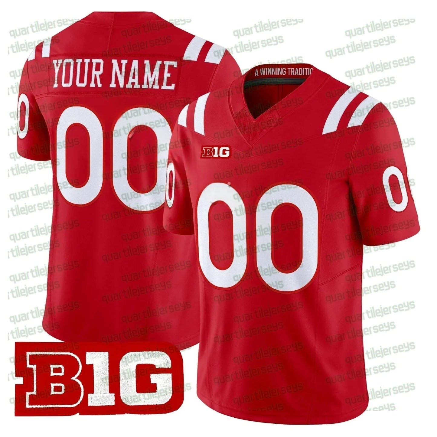 2026-27 Nebraska Cornhuskers Football Jersey Men women Daniel Kaelin Mekhi Nelso - SitterJersey.com