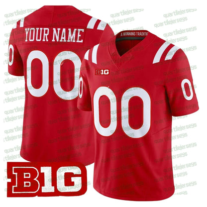 2026-27 Nebraska Cornhuskers Football Jersey Men women Daniel Kaelin Mekhi Nelso - SitterJersey.com